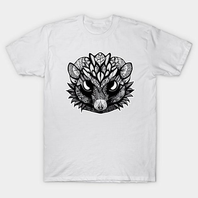 Possum Ink Retro Doodle Drawing T-Shirt by Edongski303 Teepublic Merch